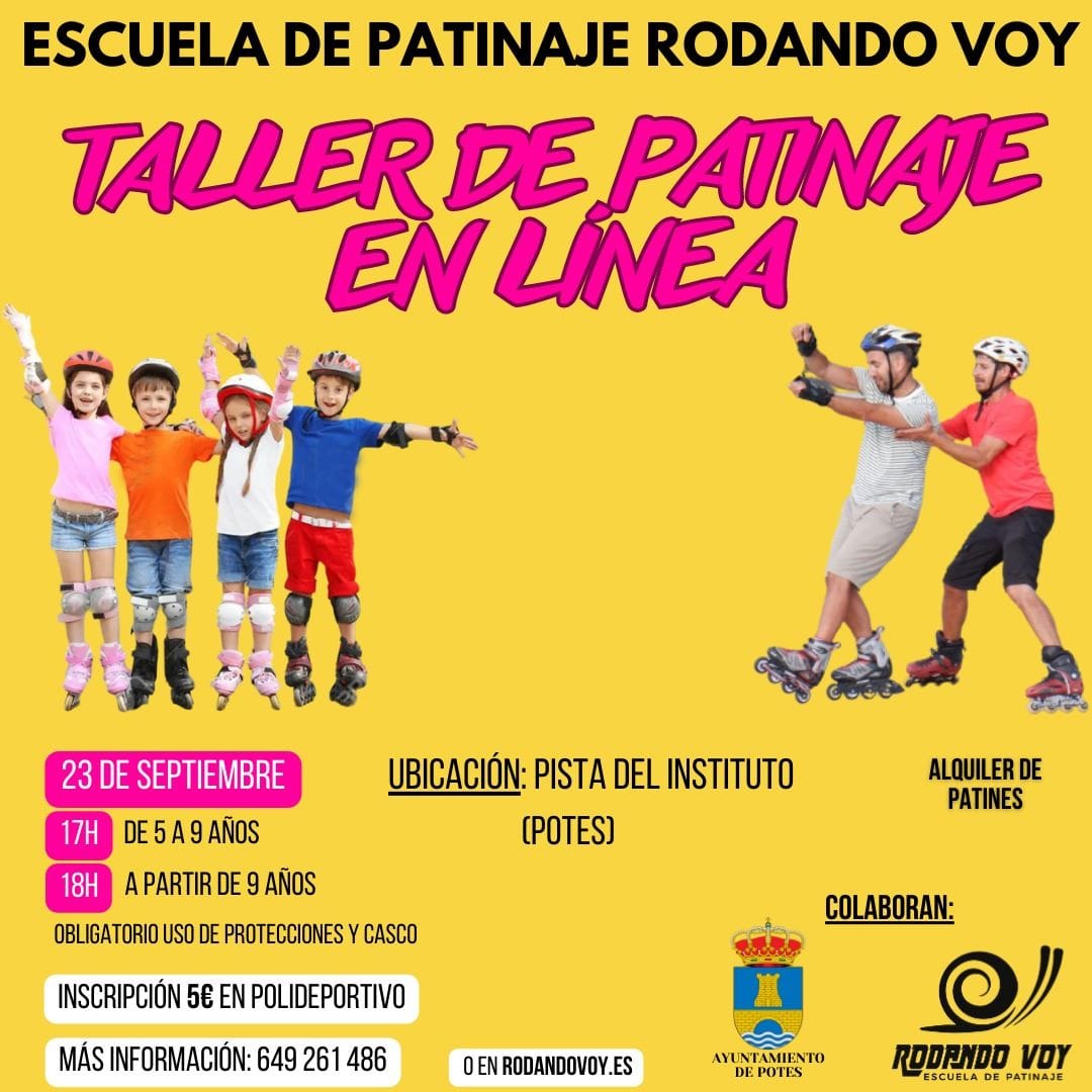 Taller de patinaje en línea